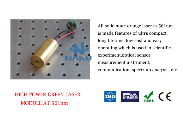 561nm Yellow Green Laser 1~20mW